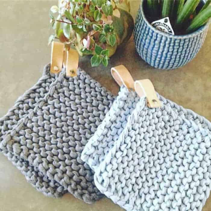 Knitted Potholders by Gitte Herlov Birkmose