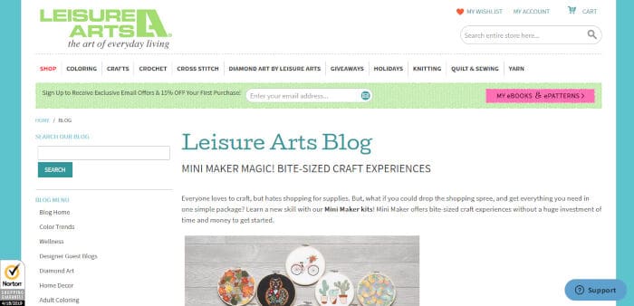 Leisure Arts Blog