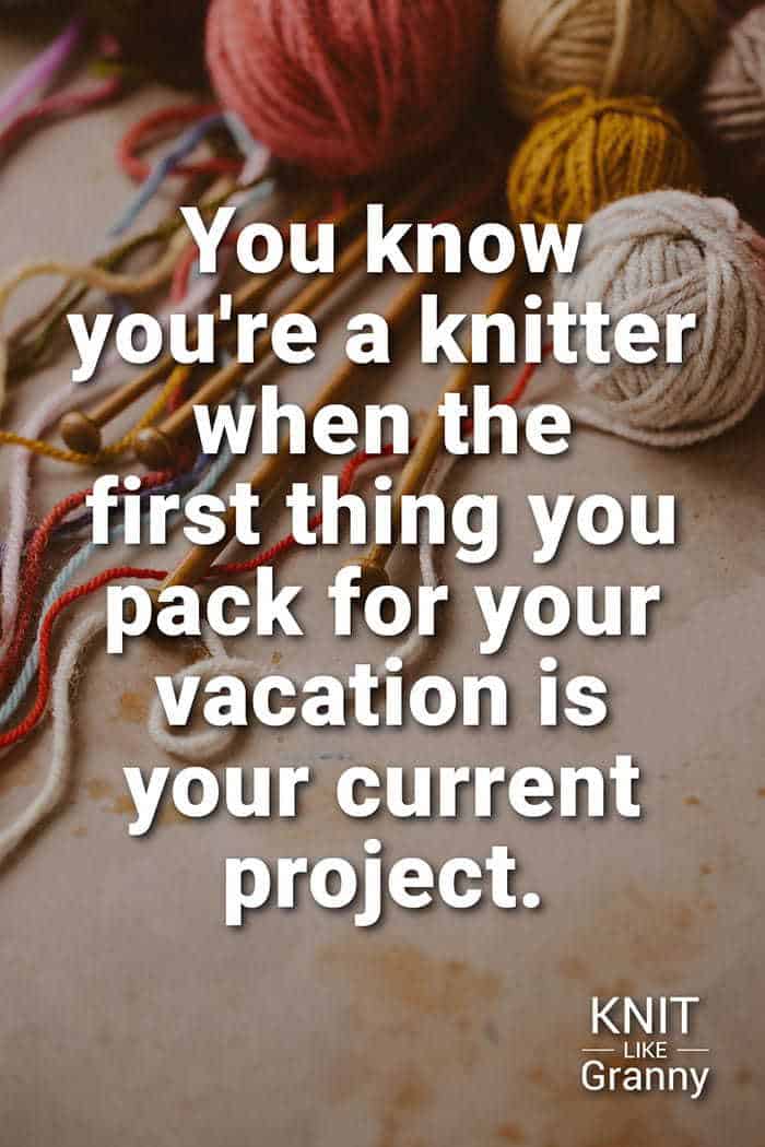 You know you're a knitter when you take a break from a big knitting project and relax by working on another project