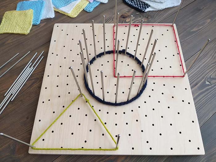 Wooden Blocking Board with Stainless Steel Pins by HiBusyBees