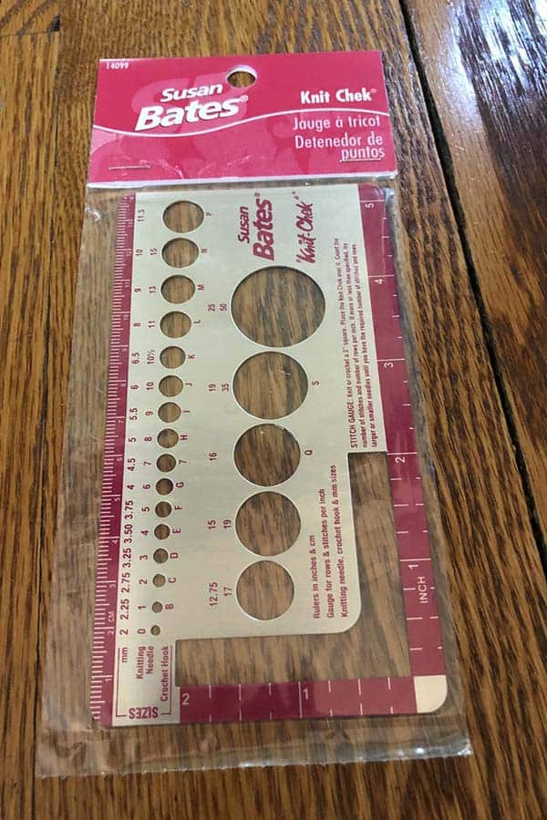 Susan Bates Knitting Needle/ Crochet Hook Gauge