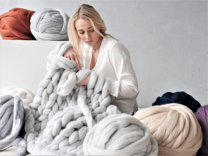 Wool Experts Giant Merino Wool for chunky arm knitting or knitted blankets