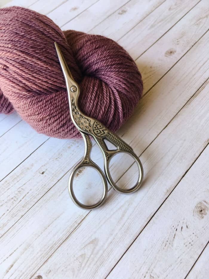 Laura Knits Stork Embroidery Scissors