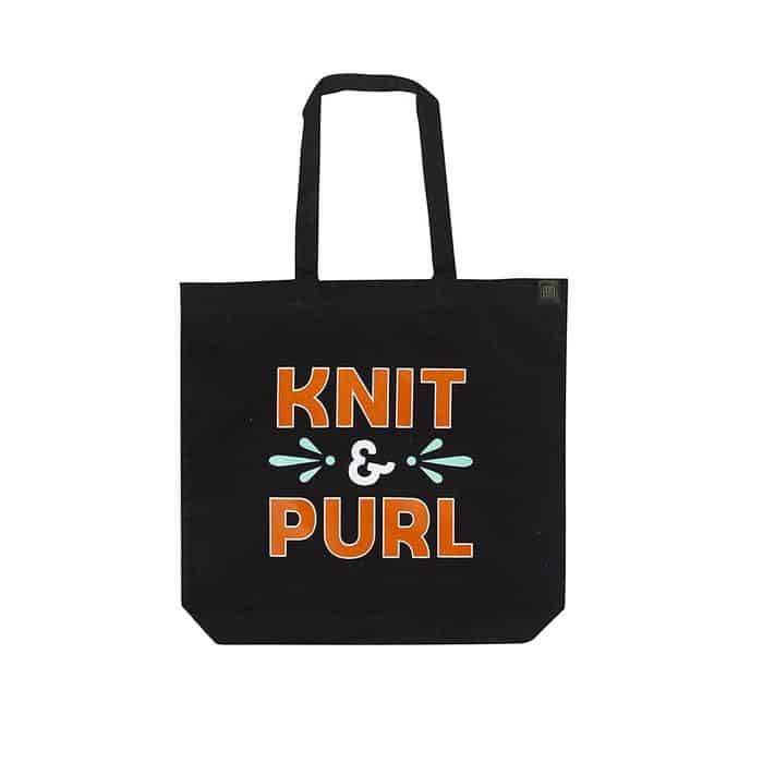 Knit Purl Tote Bag