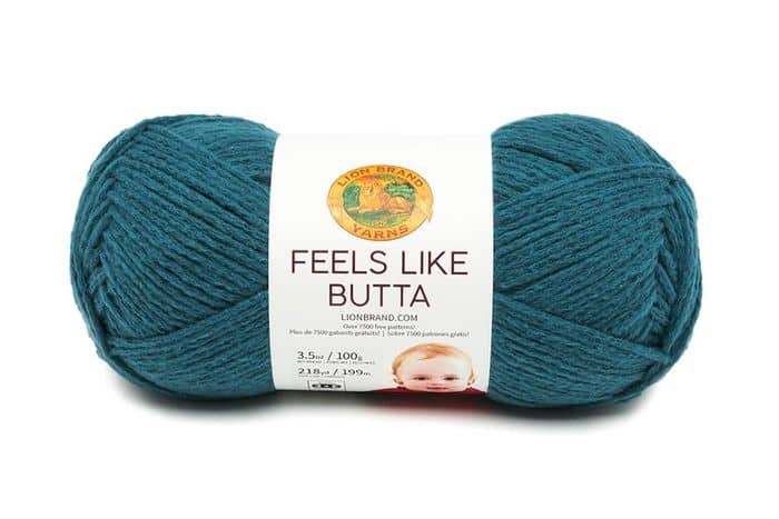 Lion Brand Feels Like Butta Yarn in Teal