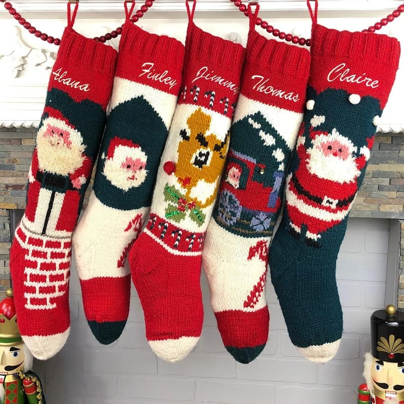 Personalized Christmas Stockings CampKitschyKnits