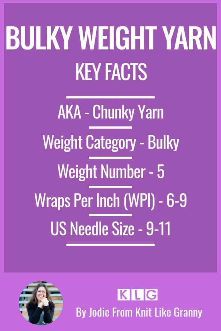 Yarn Weight Chart Guide For Knitting With The Yarn Weights