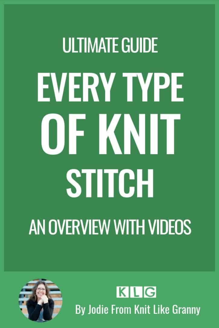 Knit Stitch Pin