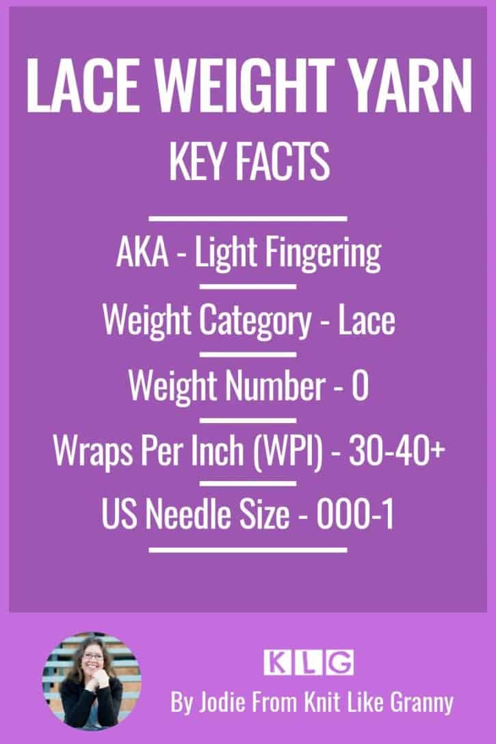 Lace Weight Facts