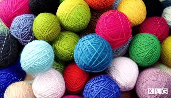 Colorful balls of wool for Scrap Yarn Projects