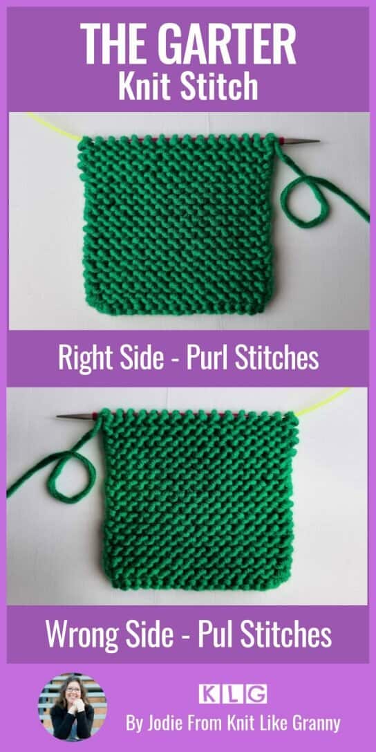 The Right Side And Wrong Side Of The Garter Stitch