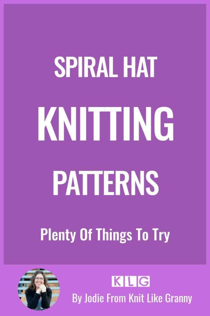 Spiral Hat Knitting Patterns Pin