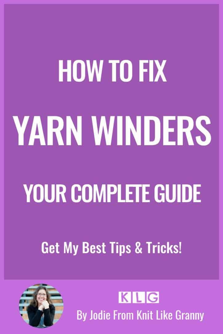 How To Fix A Yarn Winder Pin